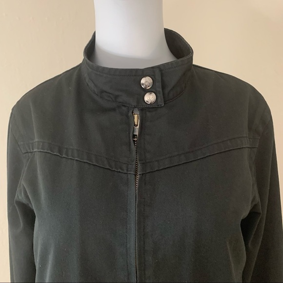 VOLCOM Frochickie Jacket Full Zip Twill Cotton Black Utility Size Large - Picture 3 of 16